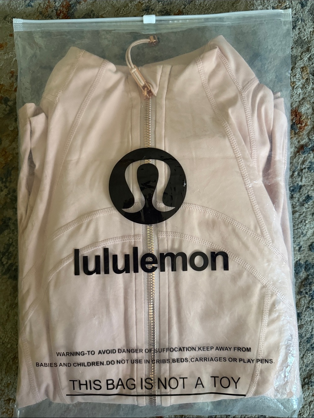 Lululemon Light pink Zip-Up Jacket & Biker Shorts Set - Picture 11 of 11